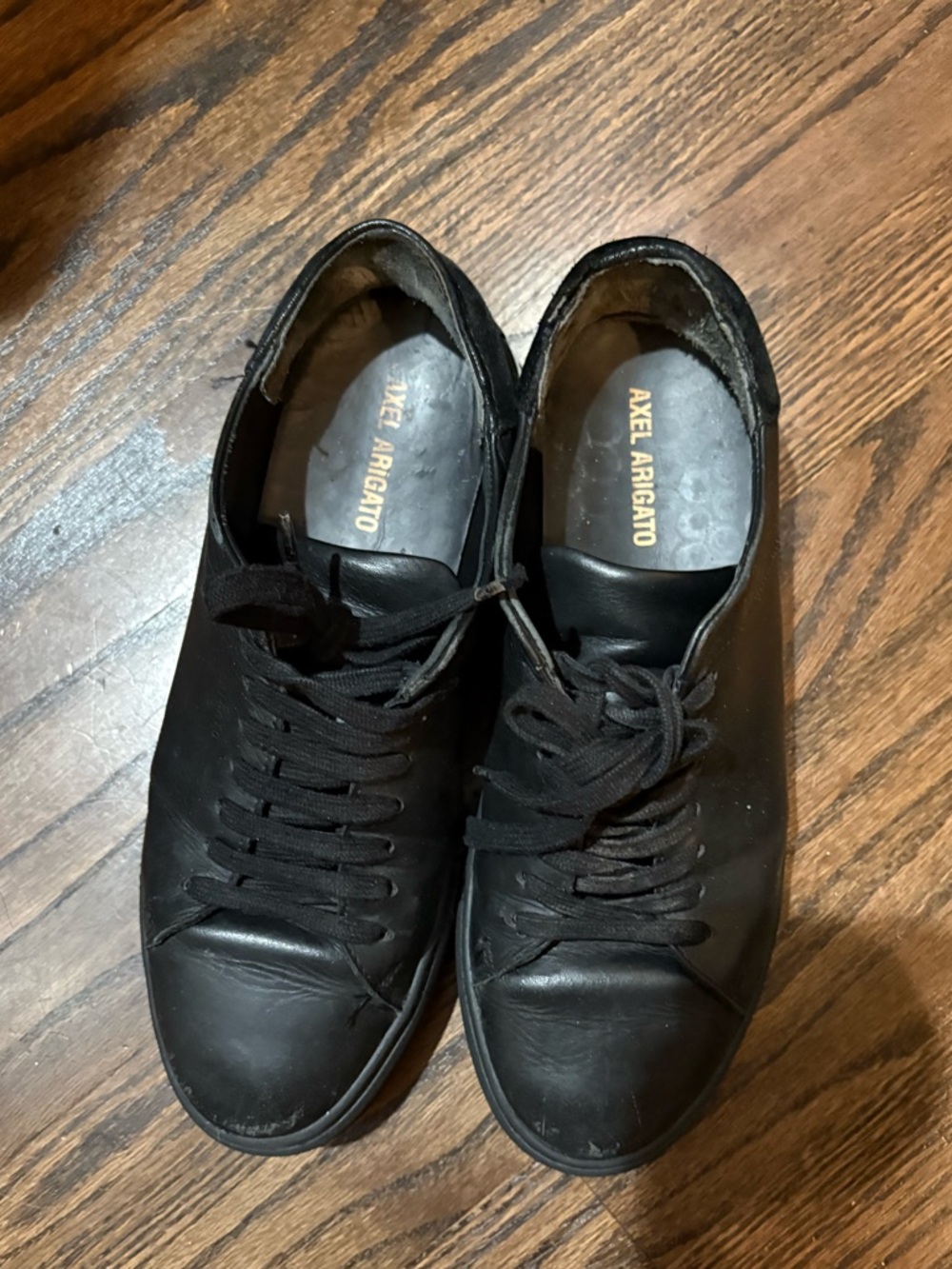 Axel Arigato Clean 90 Black Leather Low-Top Sneakers